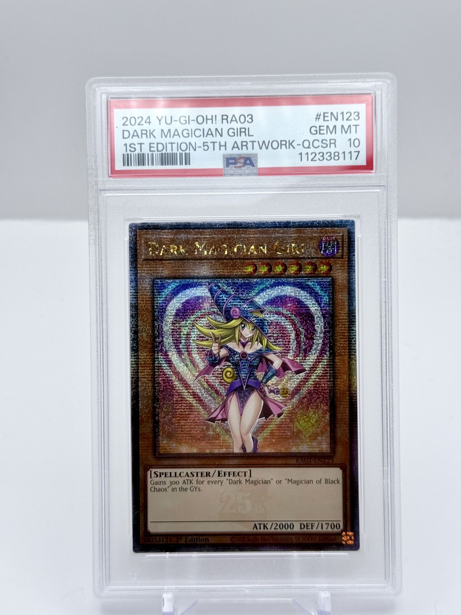 Yu-Gi-Oh! RA03-QUARTER Century Bonanza Dark Magician Girl #EN123 PSA 10
