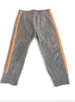 Garanimals Gray & Orange Side-Stripe Sweatpants – 2T