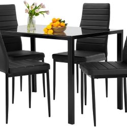 Dining Set Table And 4 Upholstered Chairs