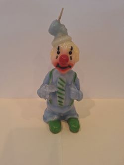 Vintage Clown Candle