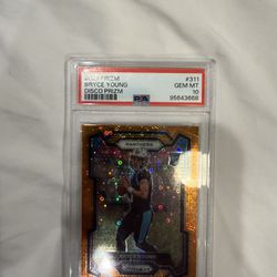 BRYCE YOUNG ORANGE DISCO ROOKIE PRIZM PSA 10!