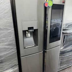 Samsung smart family hub refrigerator stainless steel 36”w