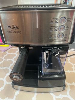 Mr. Coffee Espresso and Cappuccino Machine Stainless Steel Programmable Coffee Maker with Automatic Milk Frother 15-Bar Pump Ideal for Home Baristas