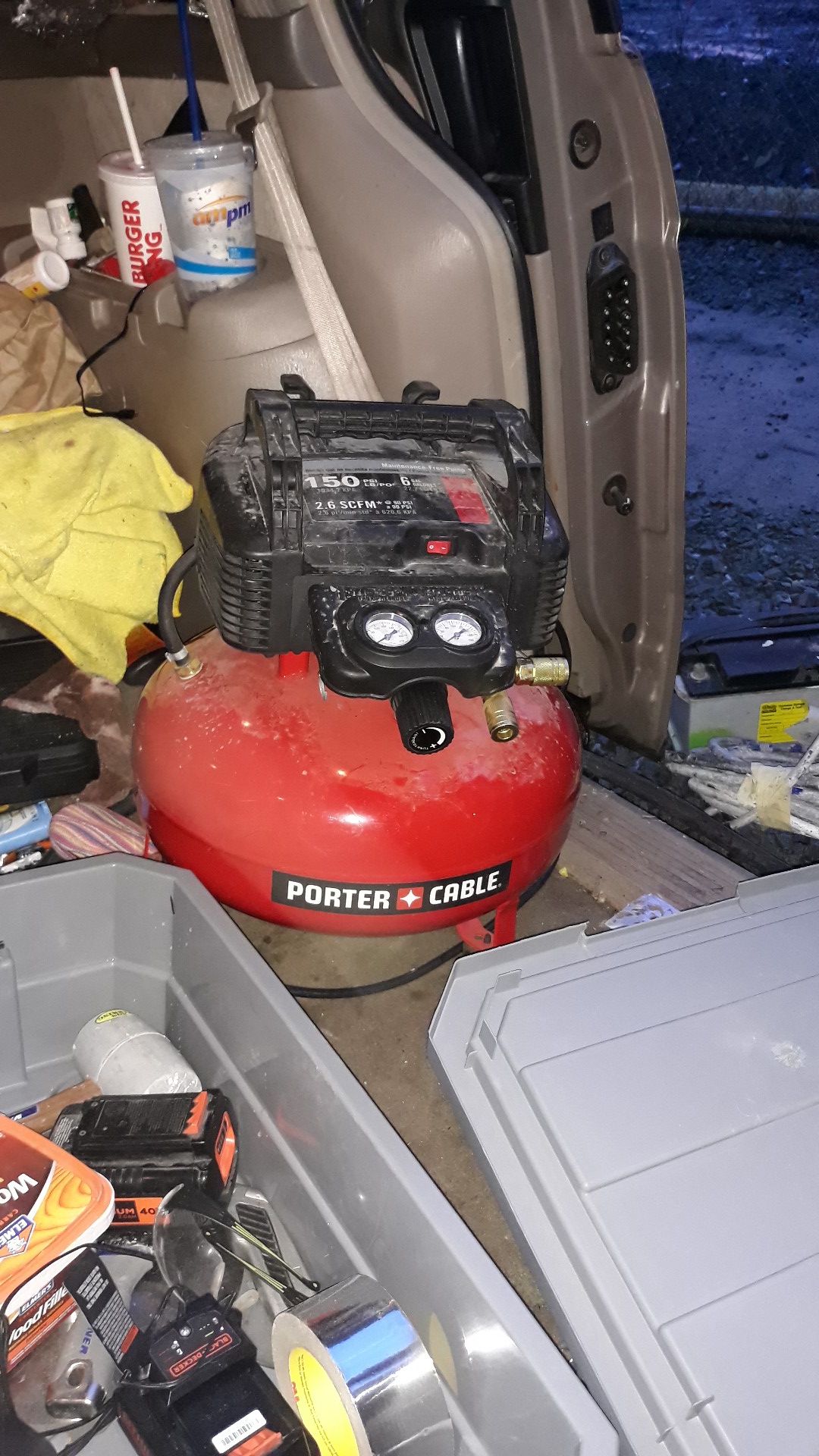 Porter cable air compressor 150 psi