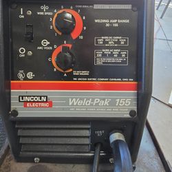 Lincoln WeldPak 155 Wire welder with custom cart