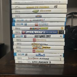 Wii And WiiU Games 