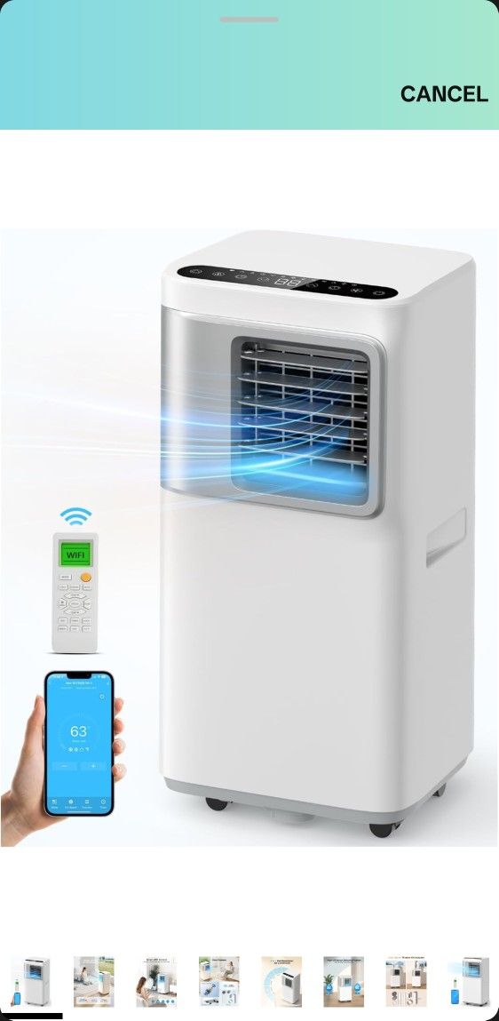 Brand New In Box Portable-Air-Conditioners-16,000-Btu - AC Unit 5 in 1 Wifi Smart Air Conditioner with APP, Fan & Dehumidifier, Remote, 24H, Window Ki