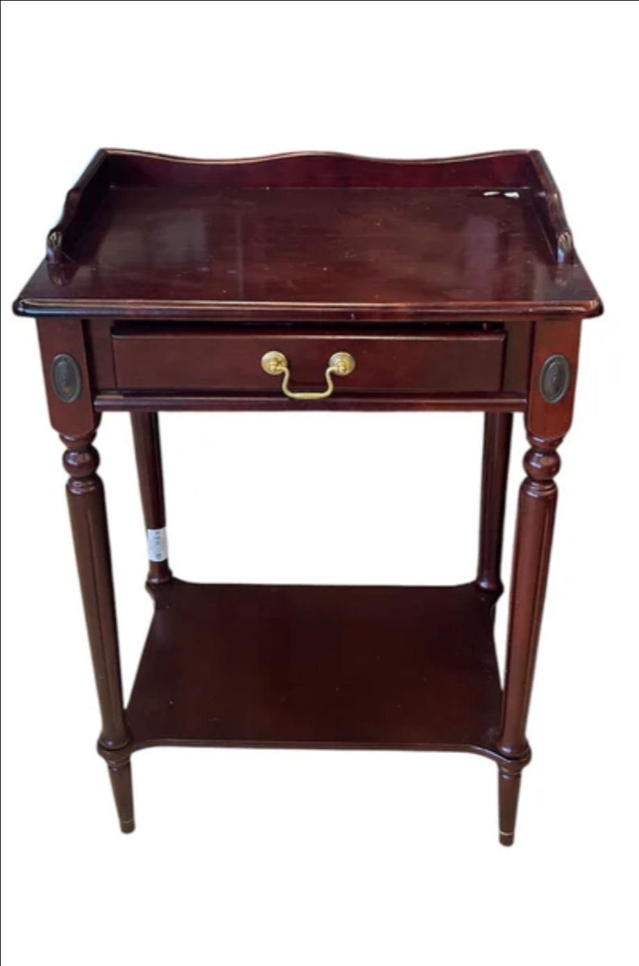 Mid 20th Century Vintage Bombay Company Faux Bamboo Accent table