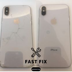 iPhone x back cracked back glass