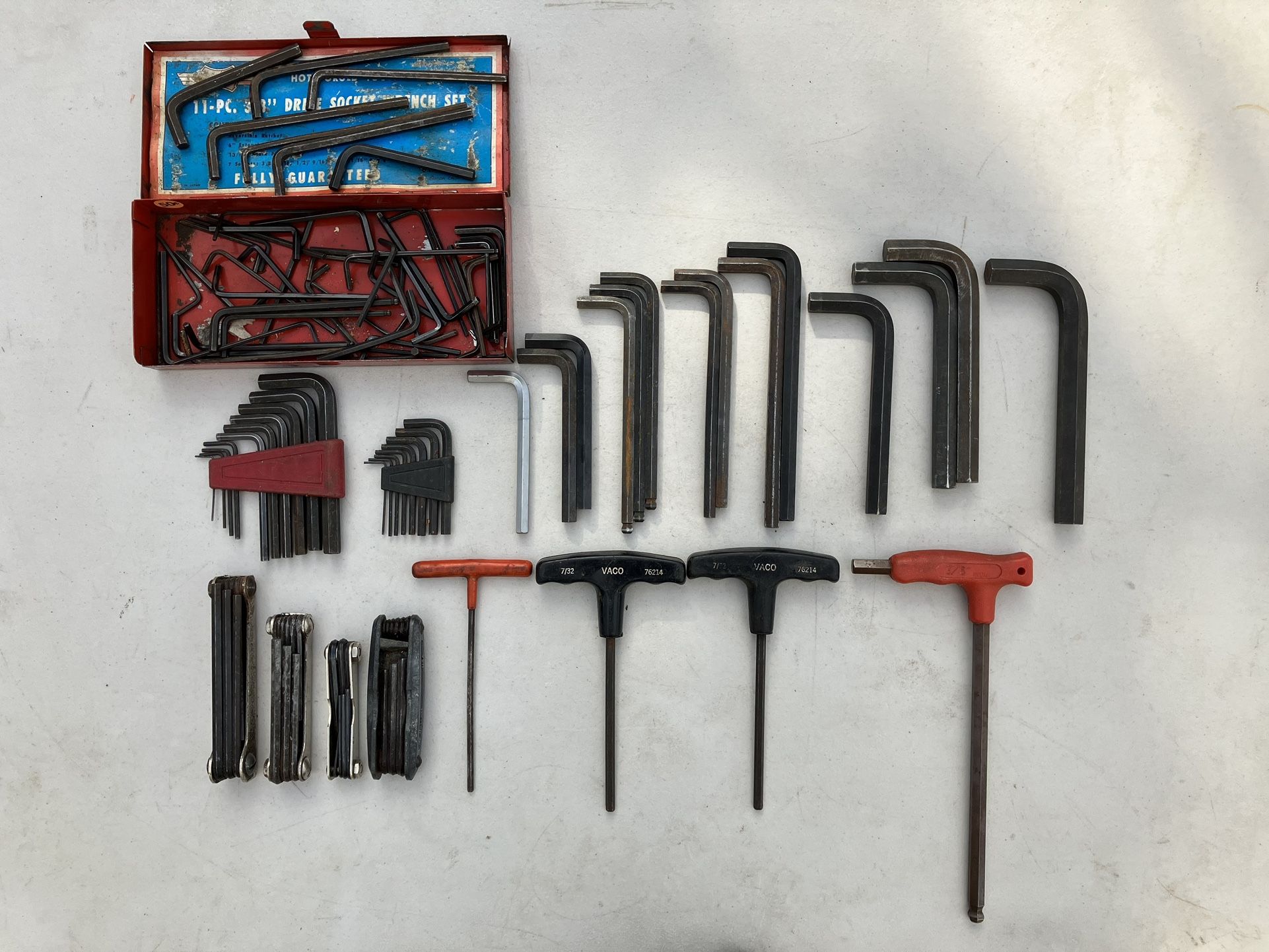 Allen Wrenches, Files, Chisels, etc.