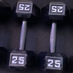 25 Lb Dumbbell Set $ 55 Dollars 