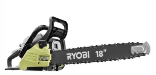 RYOBI 18 in. 38cc 2-Cycle Gas Chainsaw with Heavy Duty Case