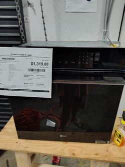 LG smart compact wall oven with convention and air fry 3.0 cu