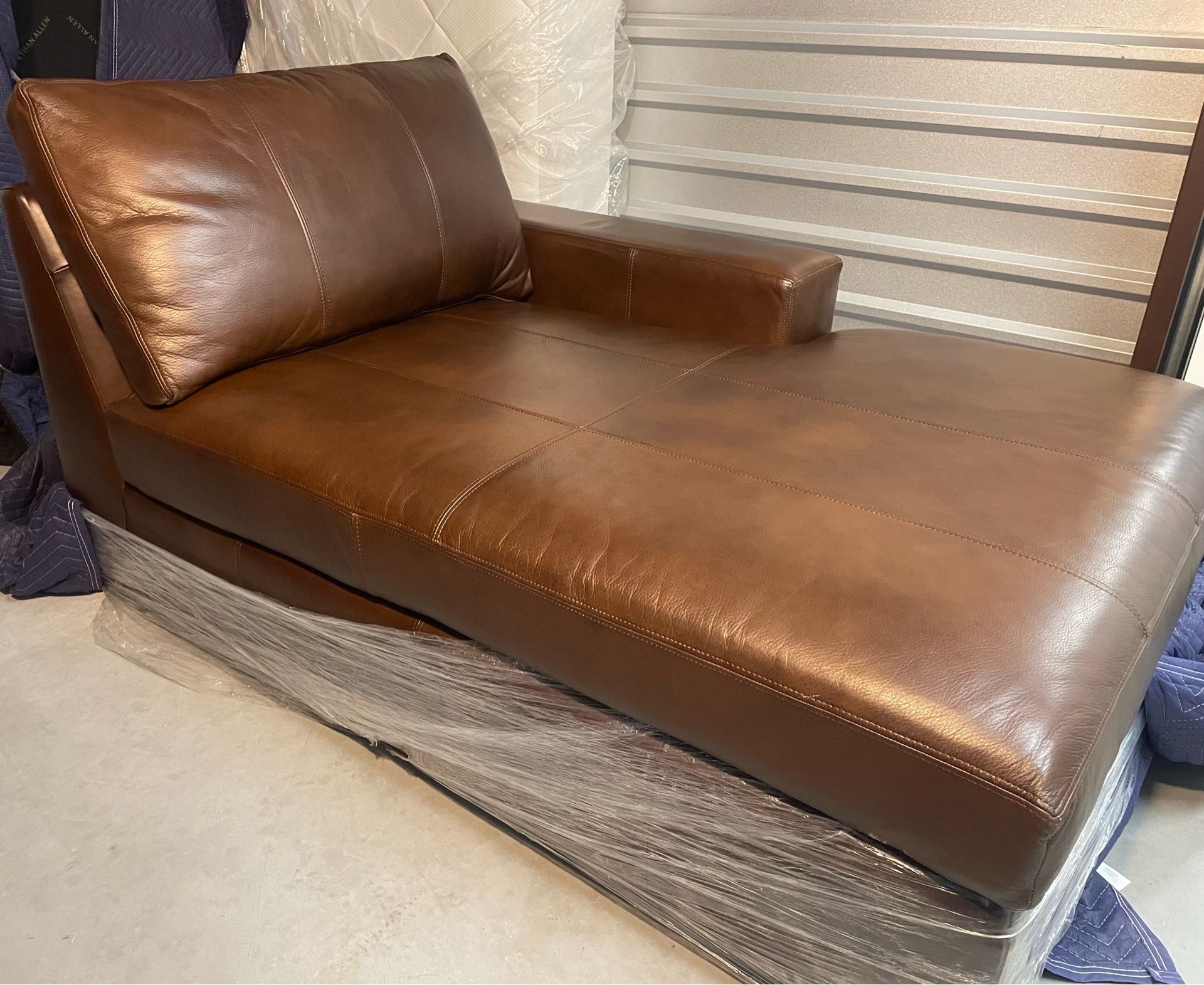 Ethan Allen Leather Sofa + Dining + Bedroom Collection