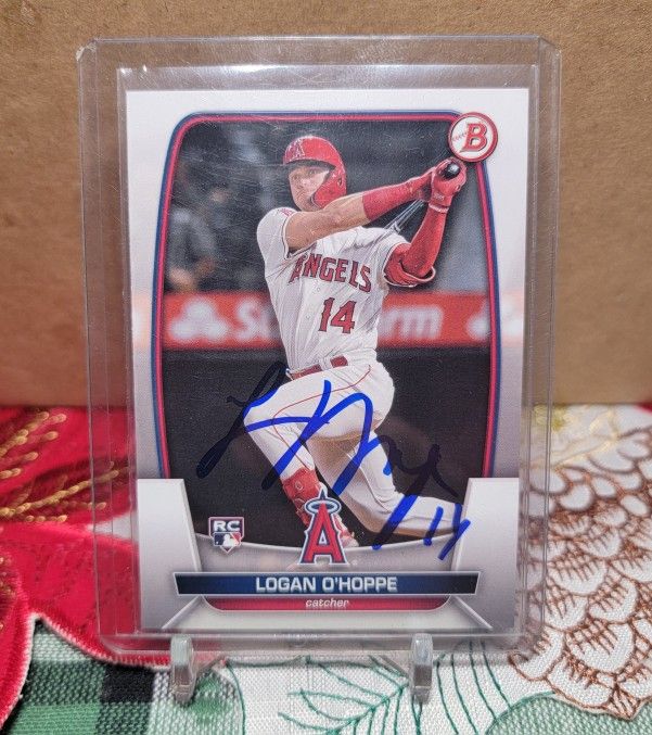 Angels Autographs Baseball Cards Logan O'hoppe