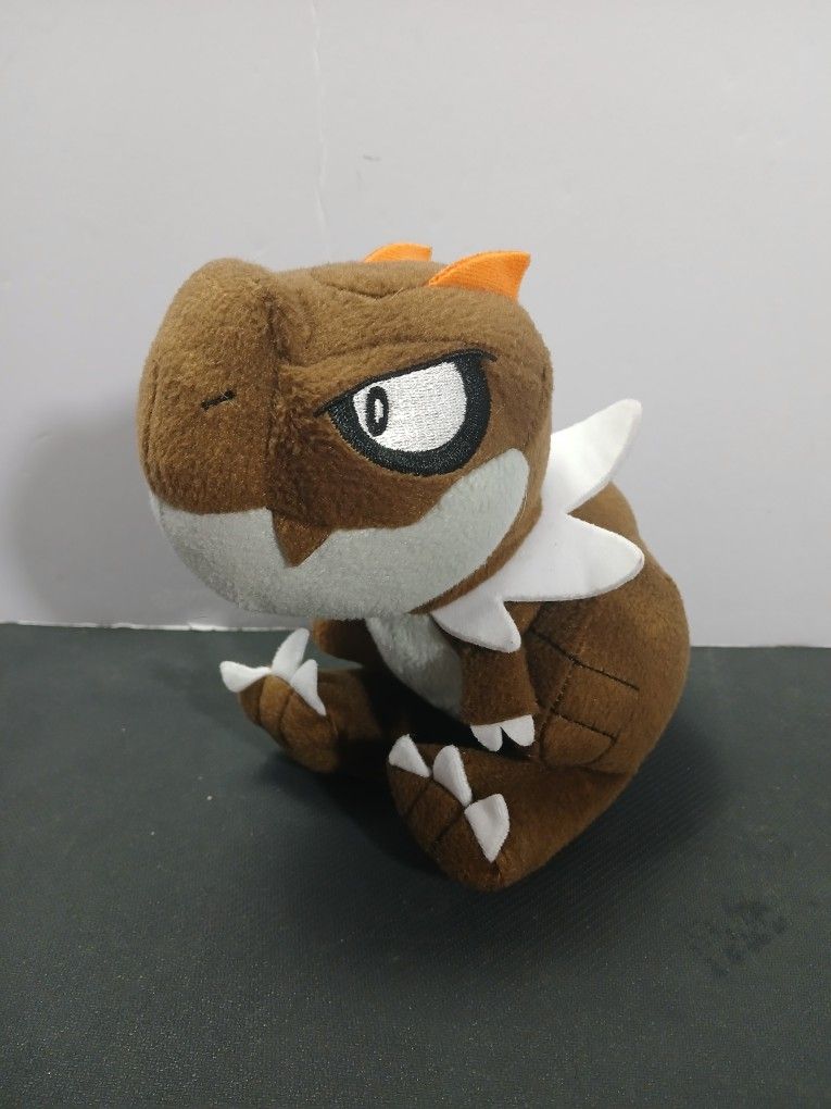 Tomy Pokémon Tyrunt 6" Tall Plush 2015 Brown Dinosaur Stuffed Animal No Tags