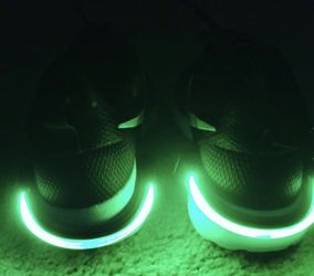 Portable Safety LED green Light Shoe Clip for Runners, Joggers, Walkers