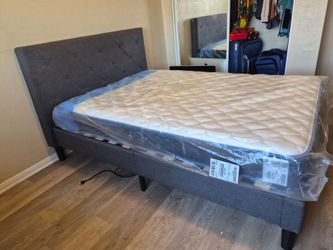 Full size  Mattress + Headboard - Clean - Must Sell Before Move