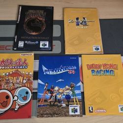 N64 Manual Lot: Killer Instinct, MK Trilogy, Pilot Wings, Diddy Kong Racing