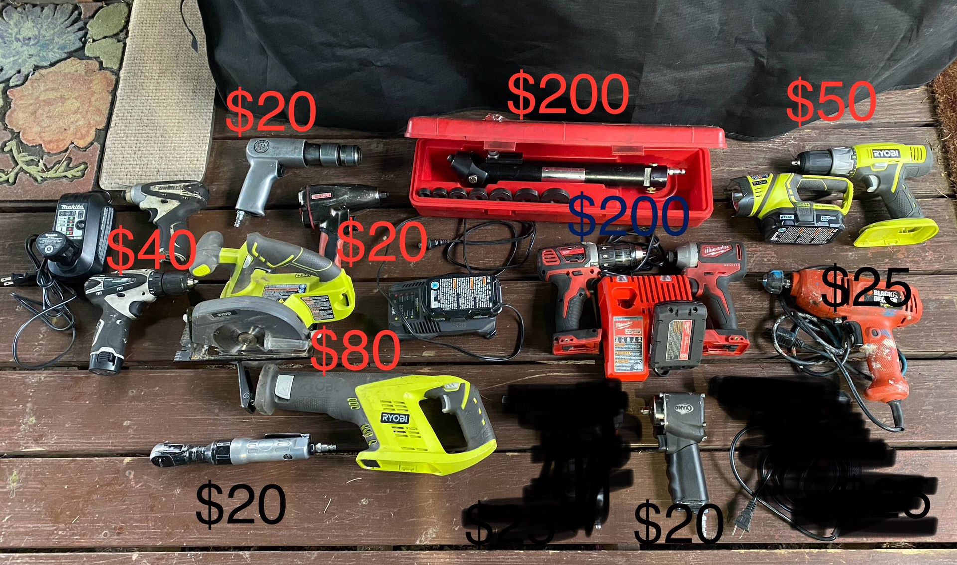 Tools For Sale Pickup With Cash