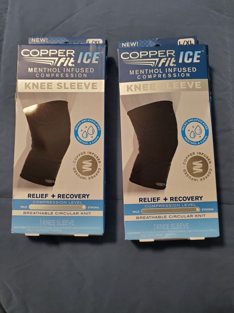 Copper fit ice knee brace. Size L/X for Sale in San Antonio, TX OfferUp