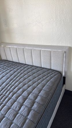 Upholstered Bed Frame with Headboard
