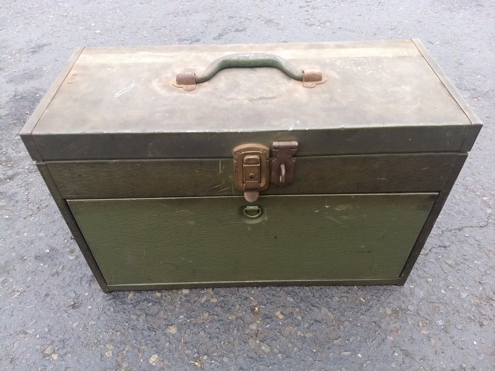 antique kennedy tackle box KITS Metal Tool Vintage Kennedy Tool Box Chest