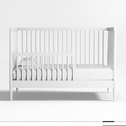 Crate and Barrel used Hampshire White Wood Convertible Crib
