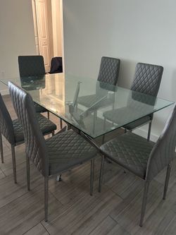 6 chair dining table