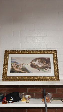 Creation of Adam Framed Art Print