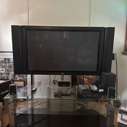 Glass Entertainment System and Huge working TV