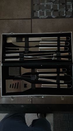 10  ps stainless steel BBQ kit