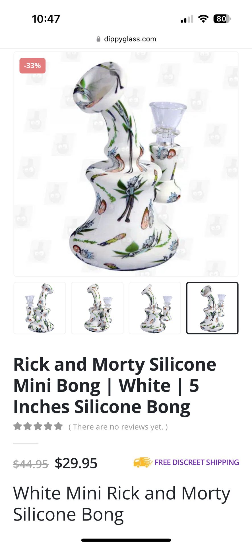 Rick & Morty Silicone Mini Bong