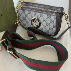 100% Authentic Gucci Crossbody Bag  Retail Value $2,099 + Tax 