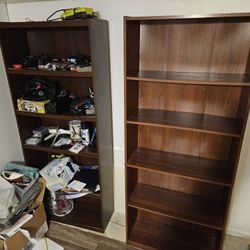 2 bookshelves 