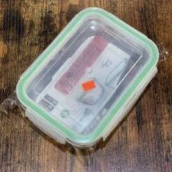 NEW Rectangular Glassware Storage Container with Silicone Seal & Locking Lid 950ml