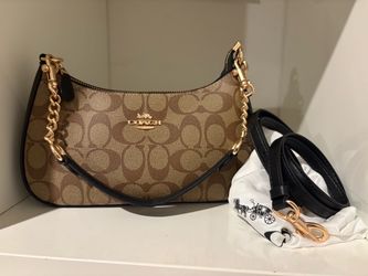 coach and teri shoulder bag signiture canves