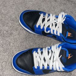Blue and black dunks