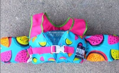 Swimming Vest Kids Size 33-55 lbs. Like New