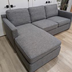 Crate & Barrel Reversible Sectional Couch 