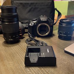 Practically New Canon EOS Rebel T6 (sold As A Set Only)