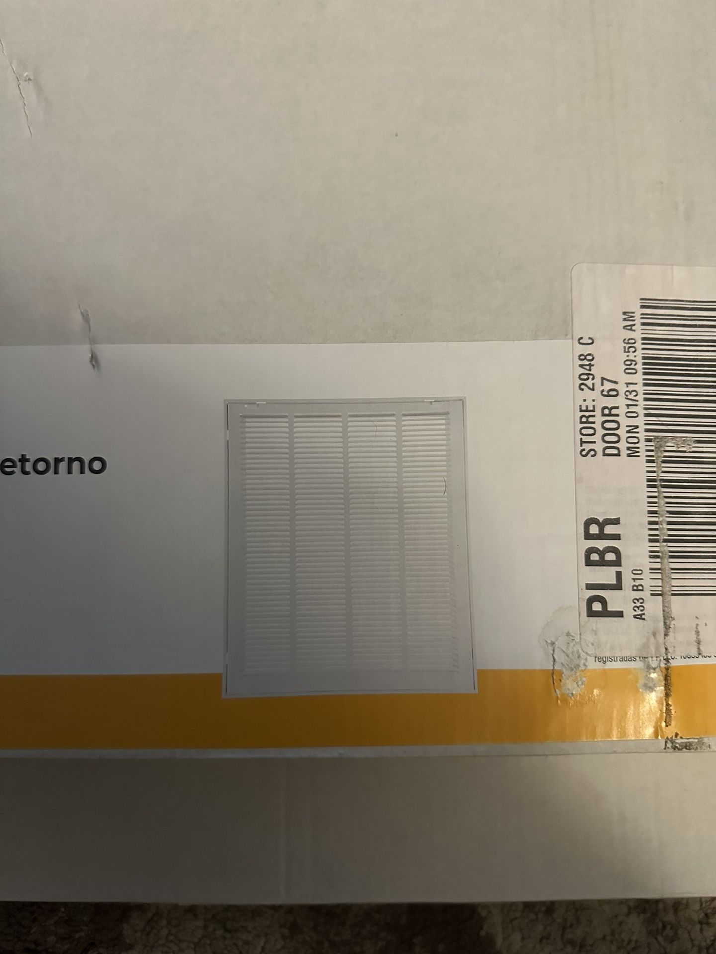 Reliabilt Return Filter Grille 16x20