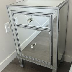 Mirrored Nightstand 