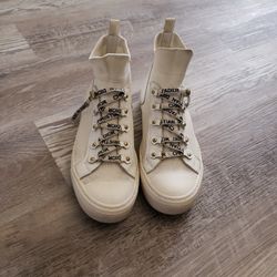 Christian Dior Hightop White Sneakers