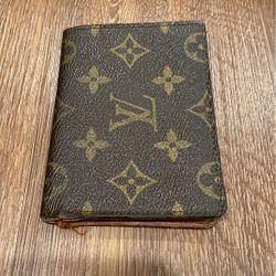 Louis Vuitton Vintage Brown Bifold Card Wallet