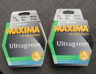 Maxima ONE SHOT GREEN 3LB 280YD. 2pieces
