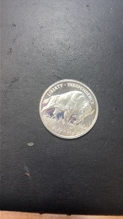 Liberty Independence Buffalo Silver Coin