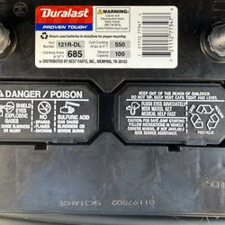 121r-DL Duralast Battery