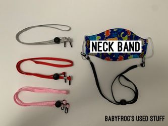 Neck band for masks