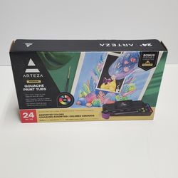 NIB 24-1oz Arteza Gouache Paint Tubs